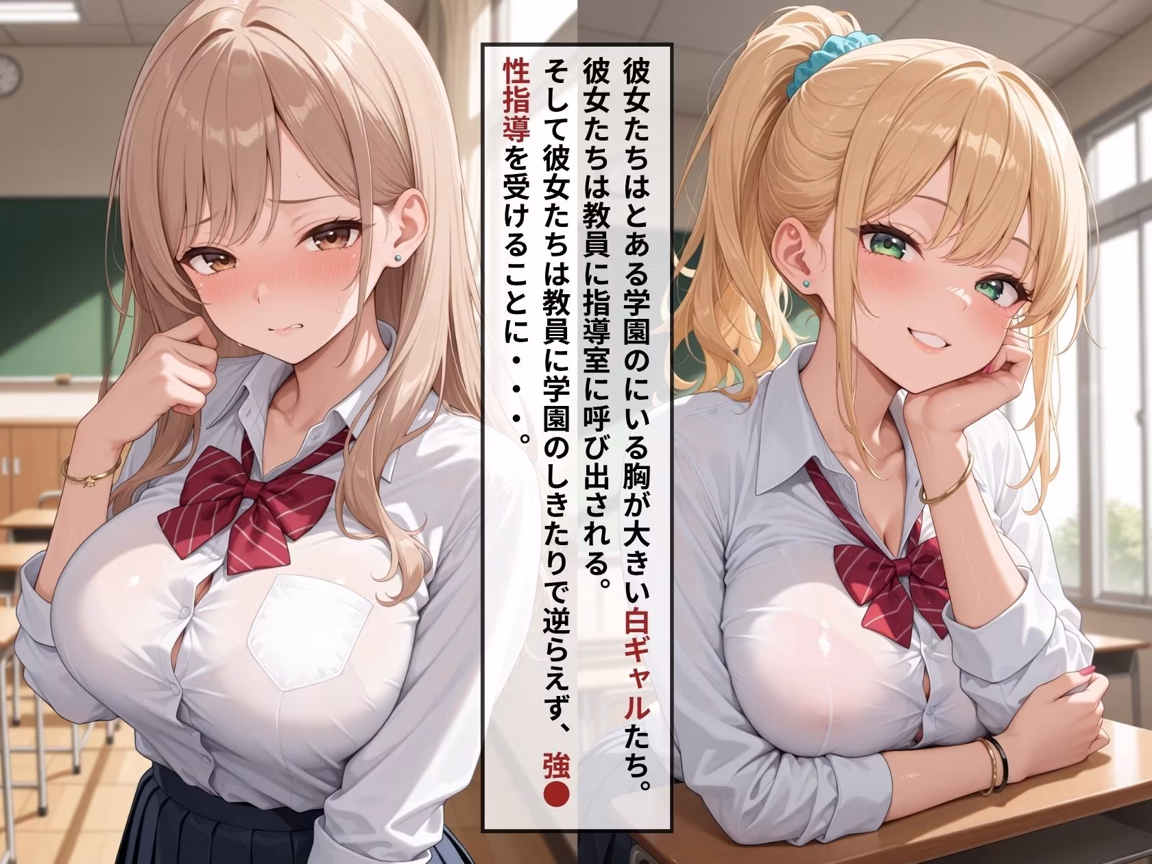 女子校生が種付けされていく〜性調教され快楽堕ち:白ギャル編〜