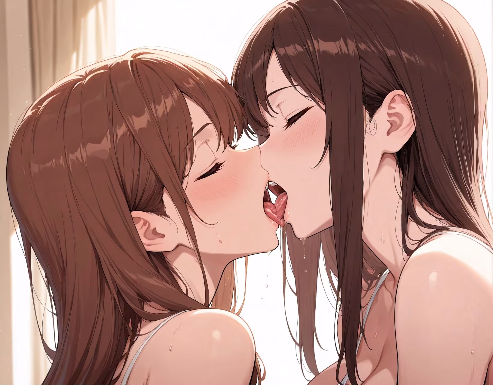 美女2人秘密の百合解禁