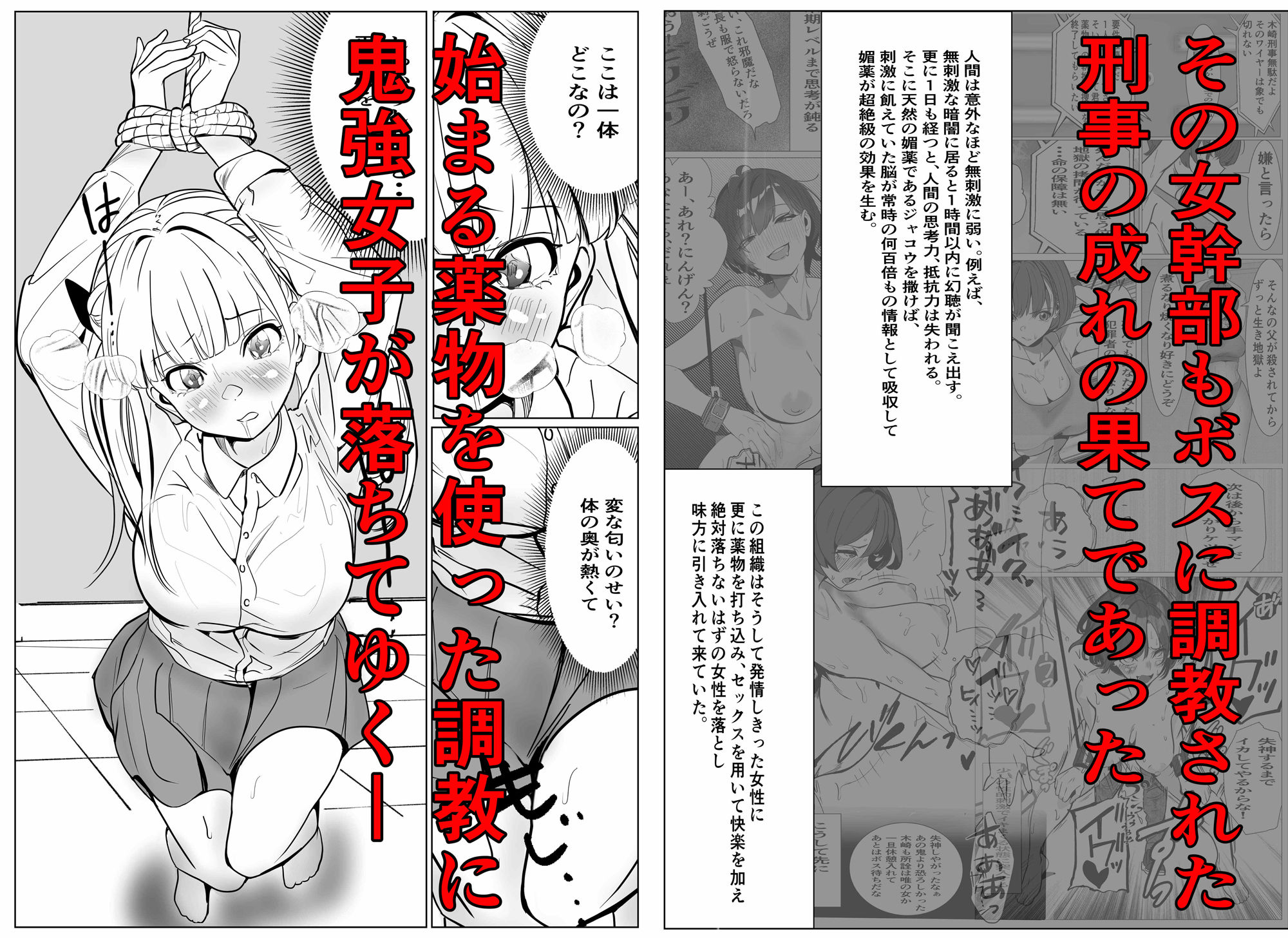 鬼強復讐女子が敗北し調教され堕ちる話