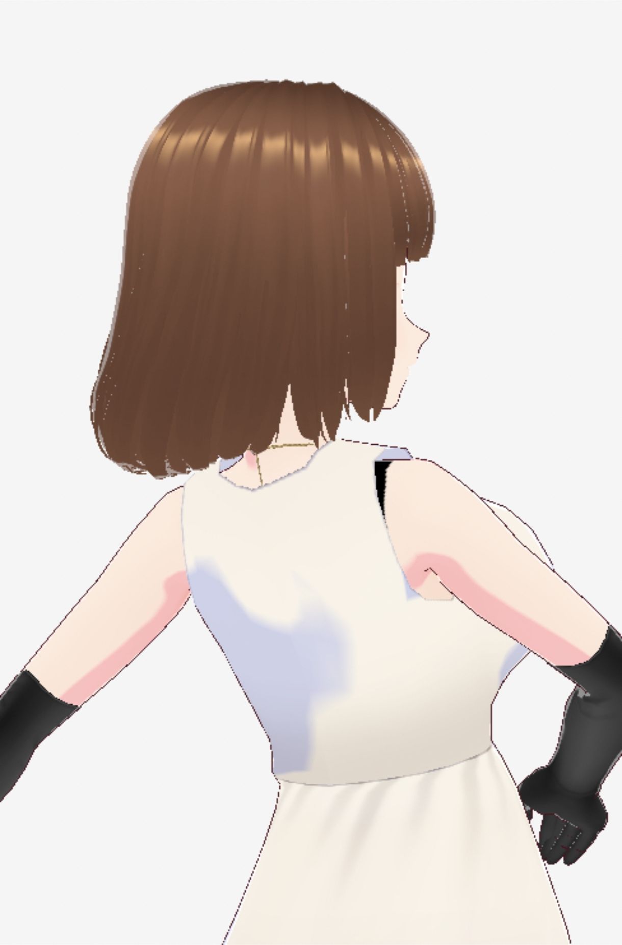 スカートの下にガーターストッキングを着たレディ（セリフなし  3DCGモデル  イラスト集）