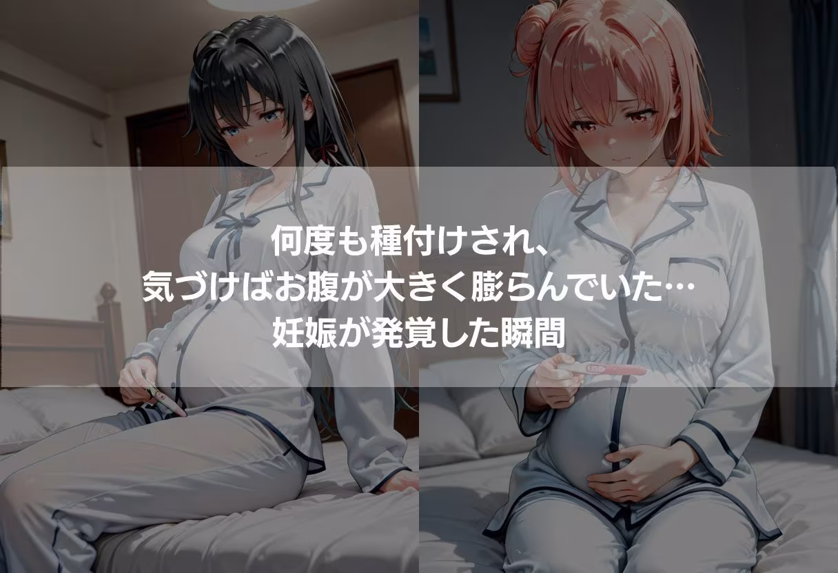 終電痴●記録 〜黒髪清楚JKと桃髪ツンデレ美女の堕落437枚〜
