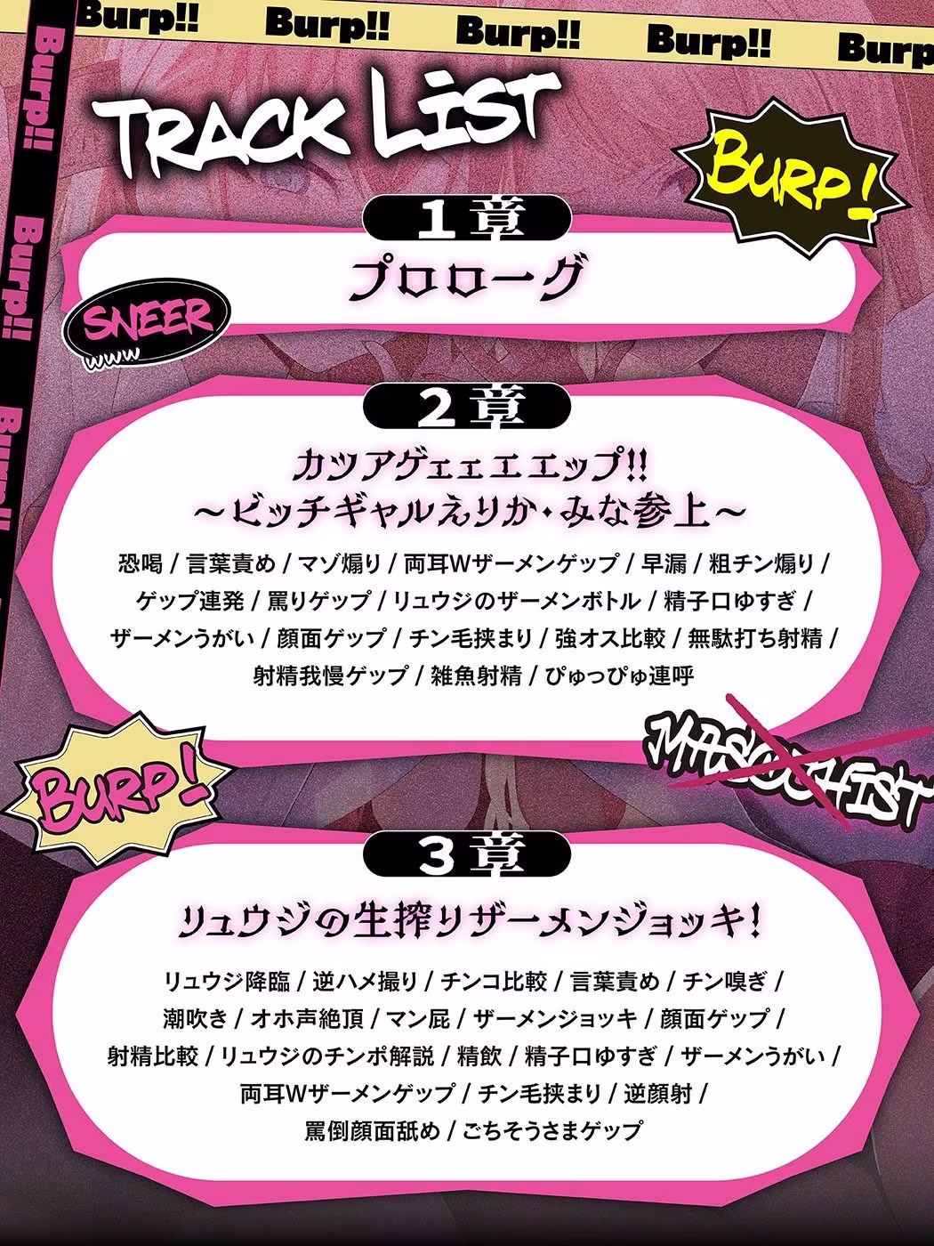 カツアゲェェエエップ！！カースト上位のビッチギャル達に搾られまくる、マゾの僕。【ゲップ特化・NTR・マゾ向け】