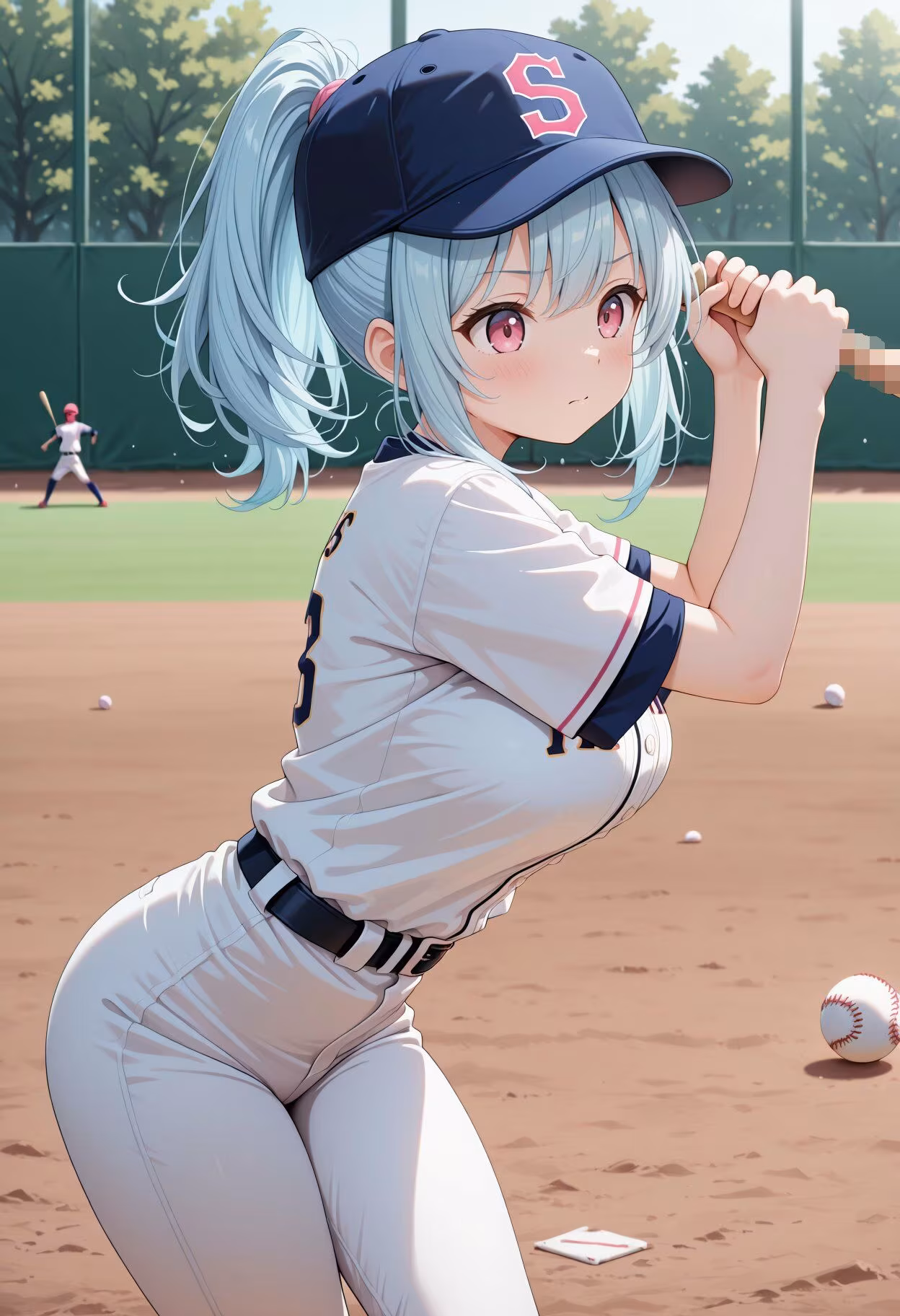 野球部に女子部員が入って来たので活気が出た