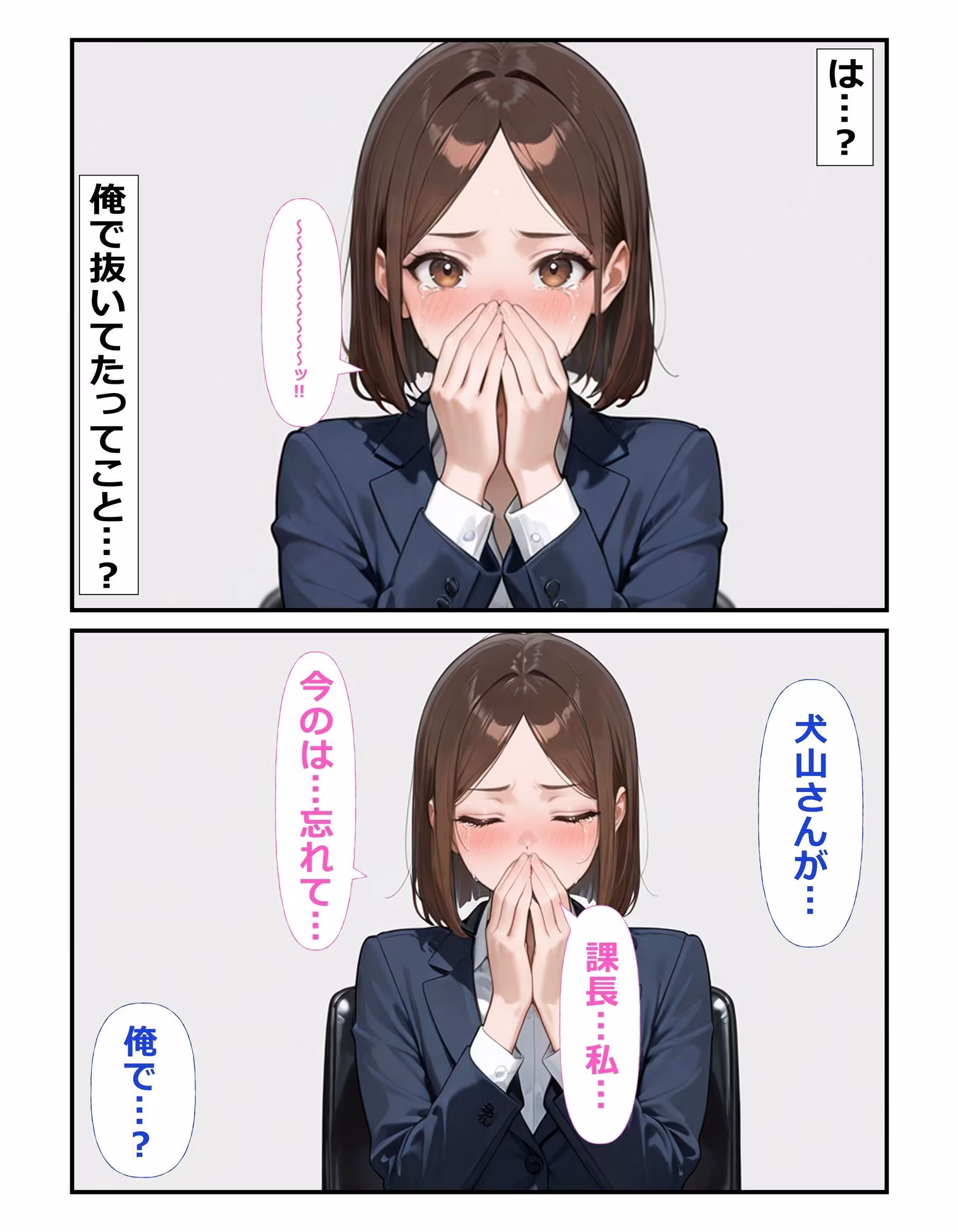 部下の犬山さん♀が職場でオナニー♂してた