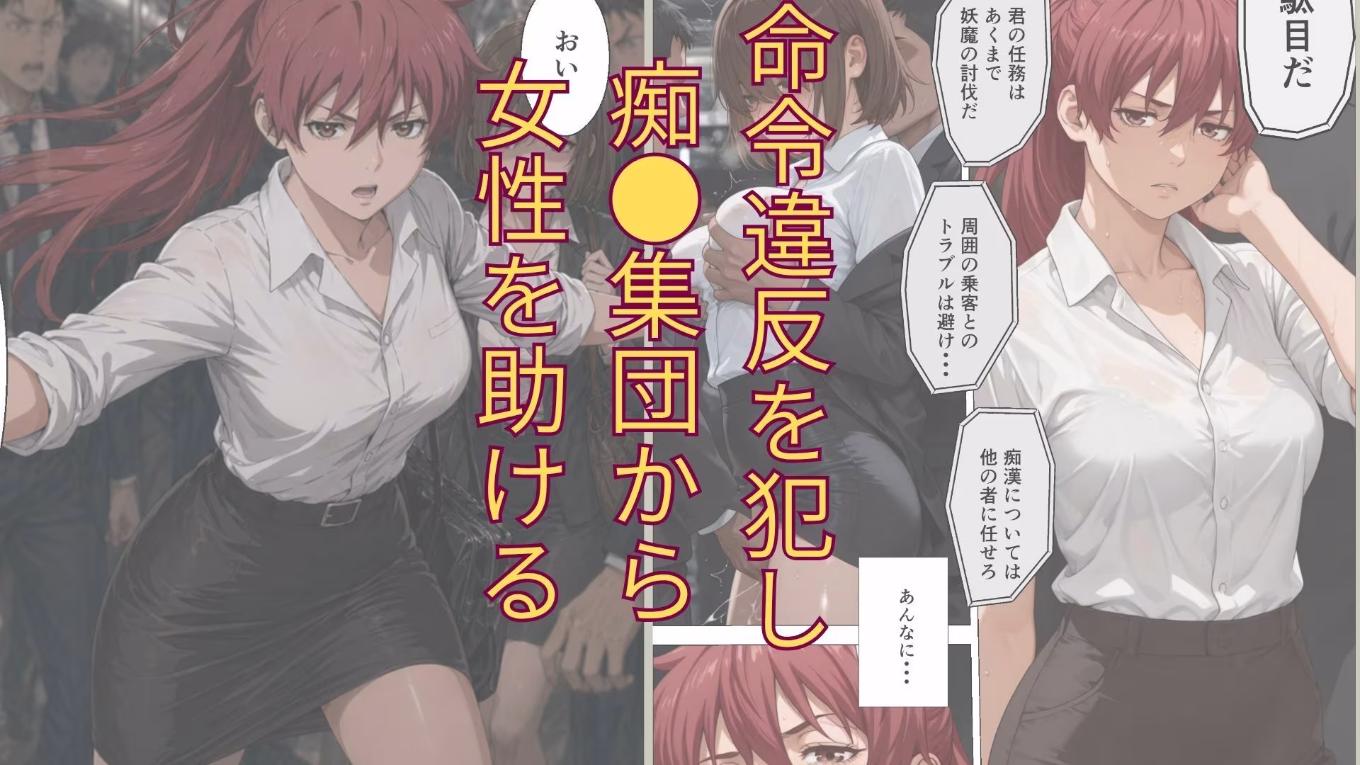 退魔士ライカ  淫獄の満員電車  Part1