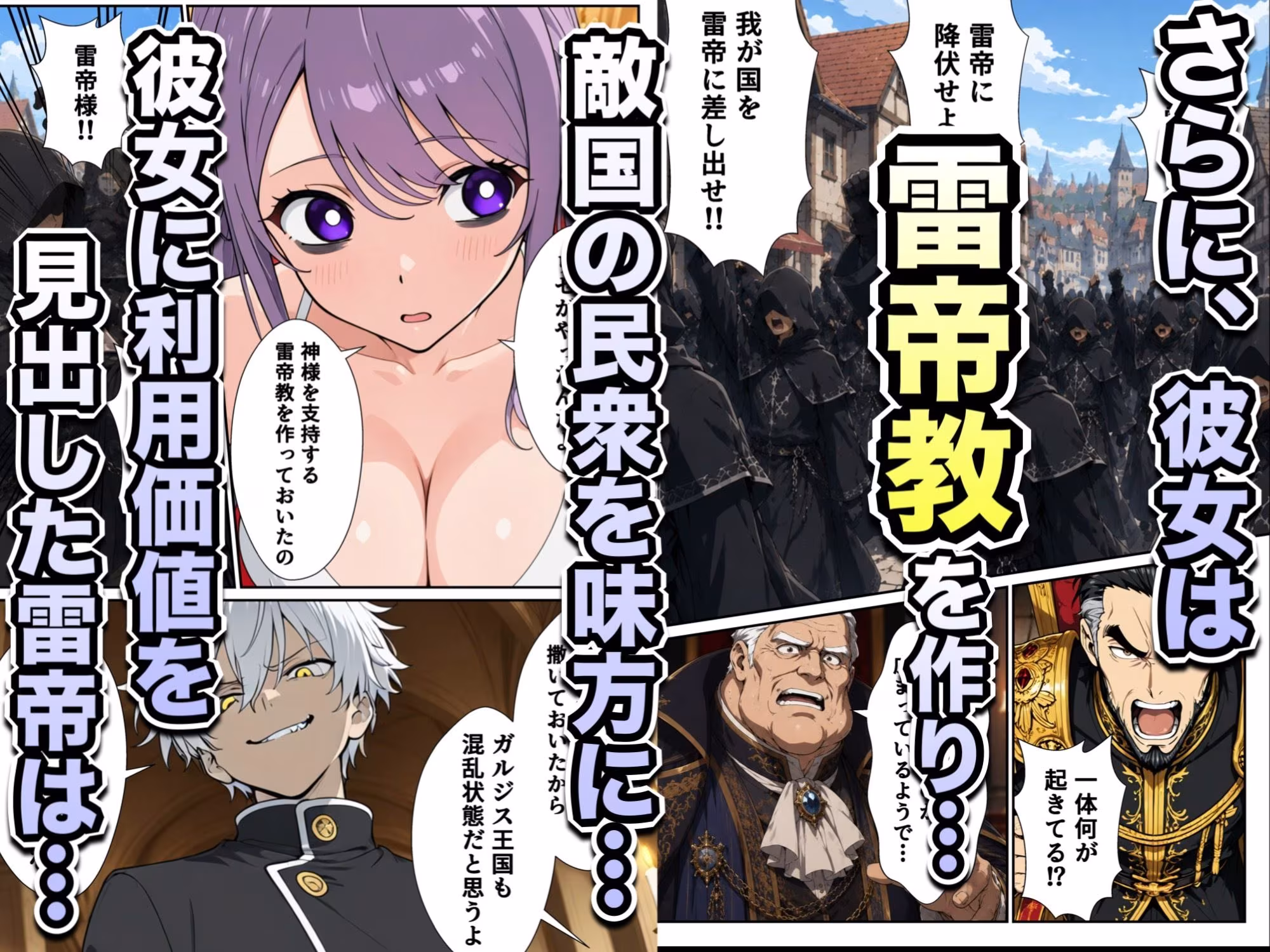 異世界召喚された最弱の雷魔法使い、体術で無双しまくり国へ復讐し、女全員を性奴●にした話2