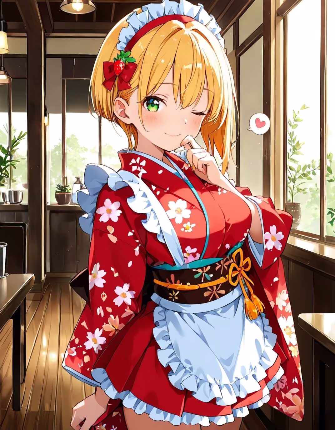 どこでもセックスするのが当たり前になっちゃった世界 和服ウェイトレス編