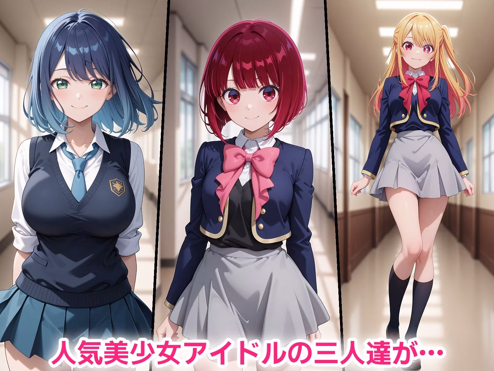 催●おじさんに寝取られる人気美少女アイドルの三人〜全員メス堕ち・孕ませ〜