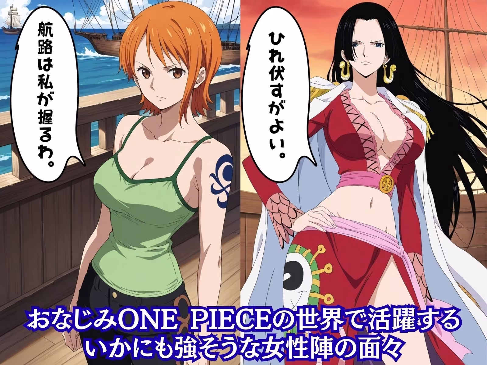 もしも男勝りでかっこいい属性の女性を〇〇の力で強●的に快楽堕ちさせたら？ONE PIECE編