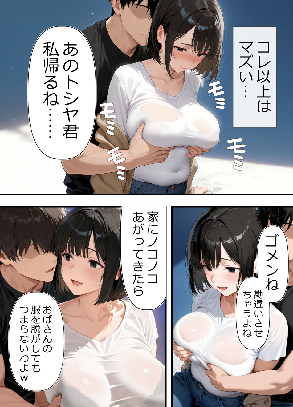 バイト先の人妻（39歳）をお持ち帰りして、 久しぶりのチンポに、本能ムキ出しで中出し懇願してきた（笑）