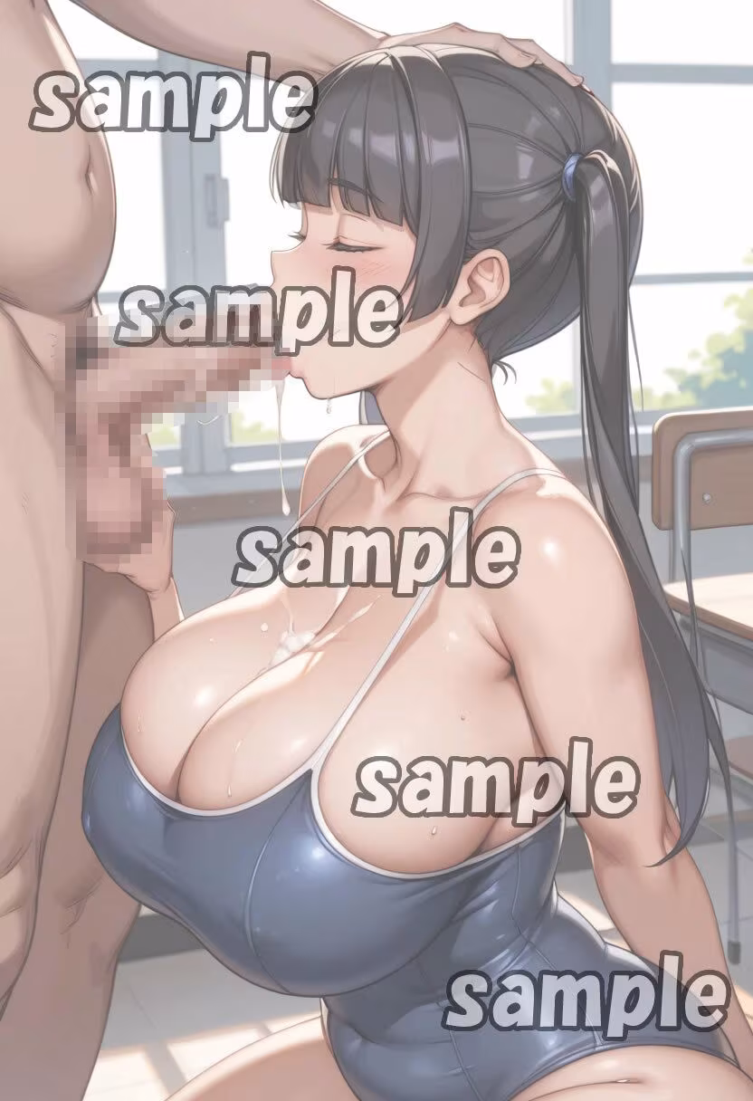 スク水のむちむちツインテールJKと教室でドスケベセックスしちゃいました