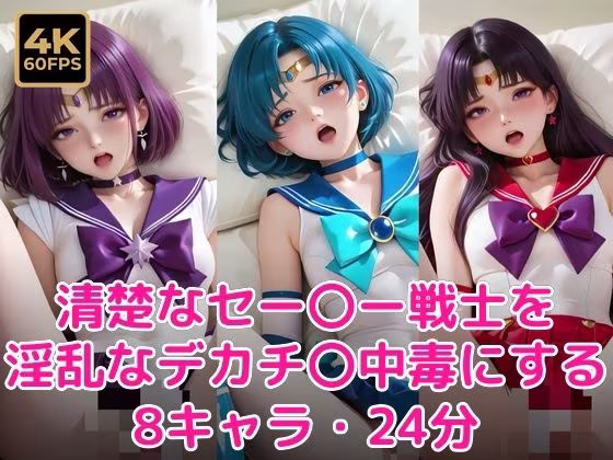 清楚なセー〇ー戦士を淫乱なデカチ〇中毒にする
