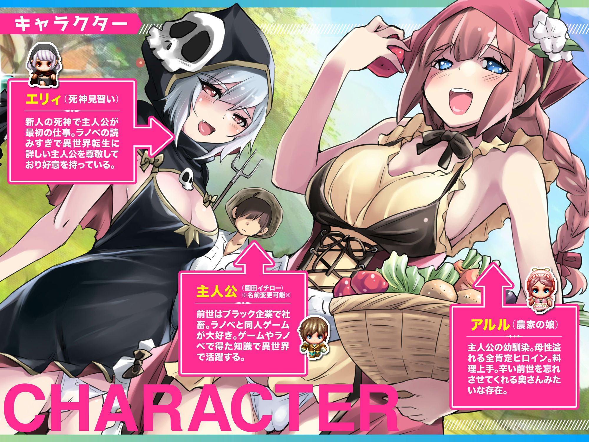 異世界スローライフ牧場〜転生したら最初の村人Aでレベル1固定だったけどチートスキルでハーレム築いて世界も救うお話〜