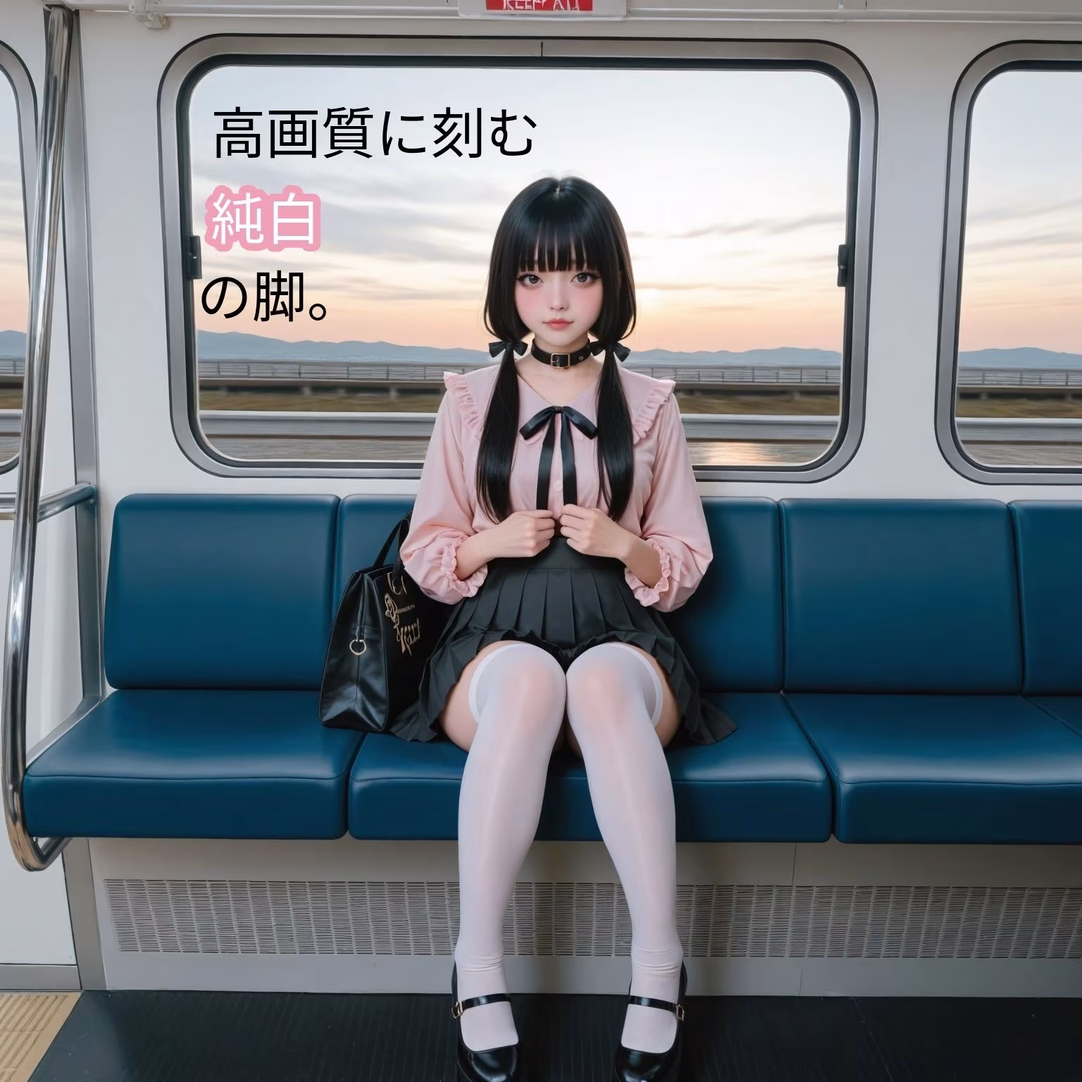 【白ニーハイ】地雷系女子の叡智な1日【実写系】