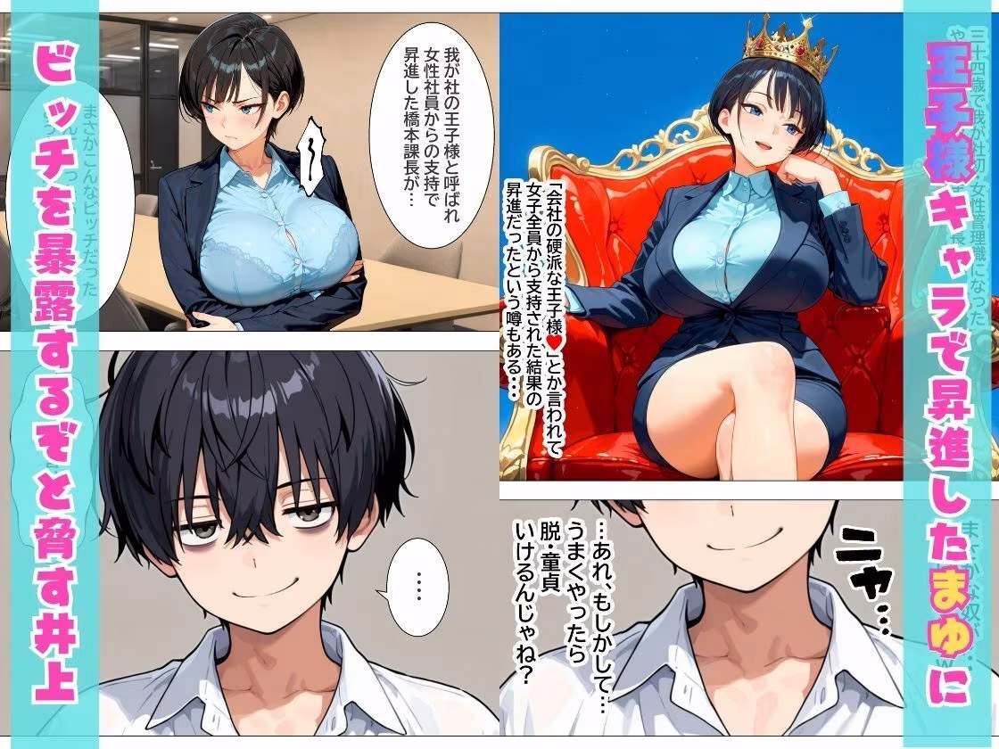 会社の王子様が隠れビッチだったので童貞チンポの専用オナホにしてやった話