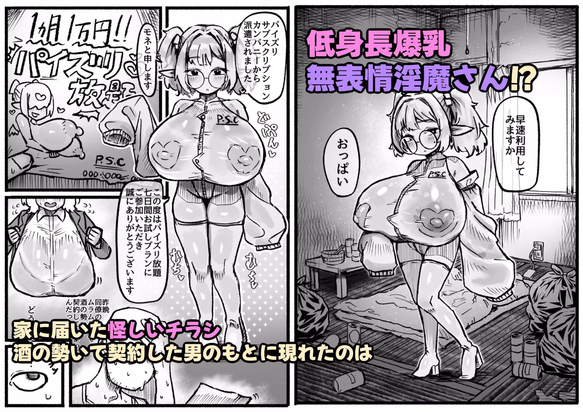 P.S.C（パイズリサブスクリプションカンパニー）〜低身長爆乳無表情淫魔さんと7日間パイズリ放題生活〜