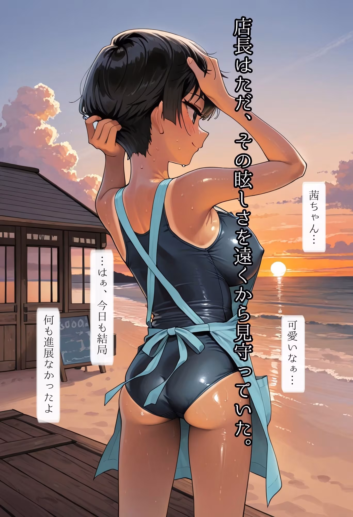 海の家の少女（ルートB）