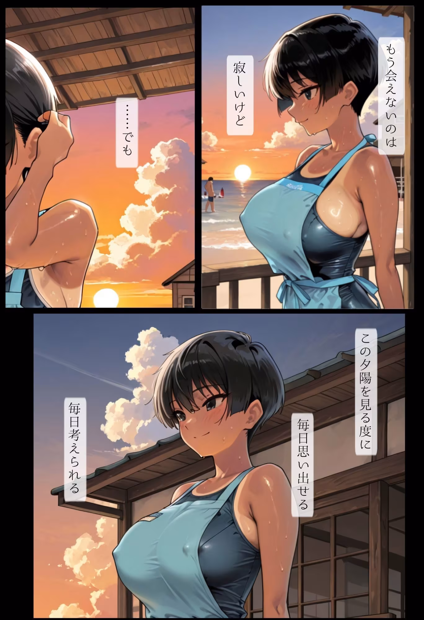 海の家の少女（ルートB）