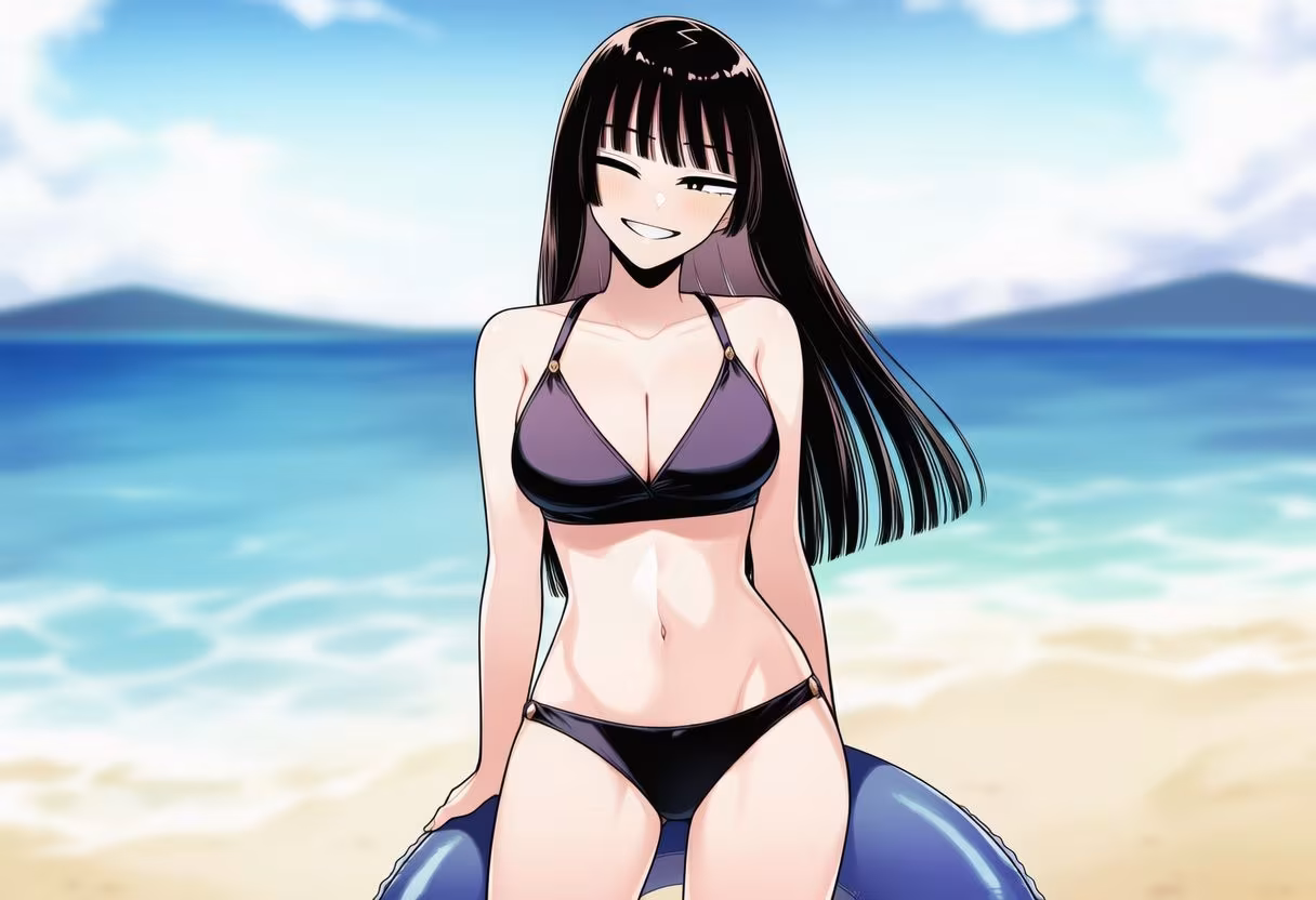 憧れの委員長はナンパビーチでみんなのオナホになりました。