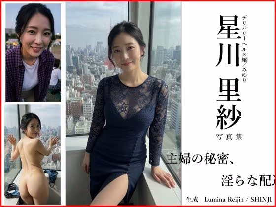 【Lumina Reijin】AI写真集 Vol.2 星川 里紗「主婦の秘密、淫らな配達」