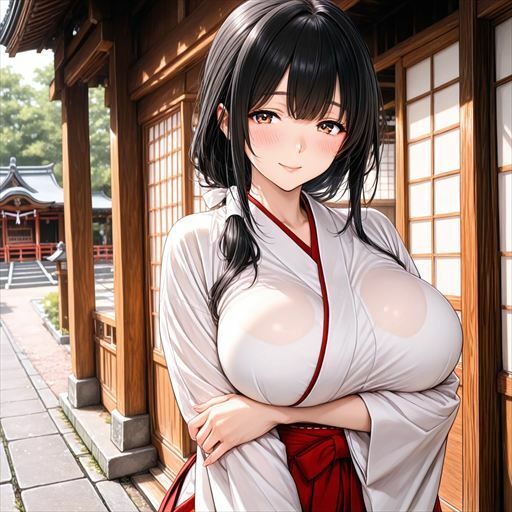 巨乳×巫女