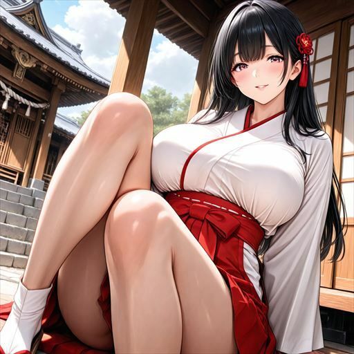 巨乳×巫女