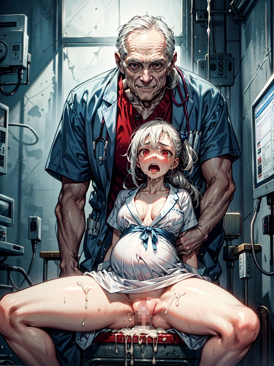 変態産婦人科医に何度も犯●れた巨乳妊婦