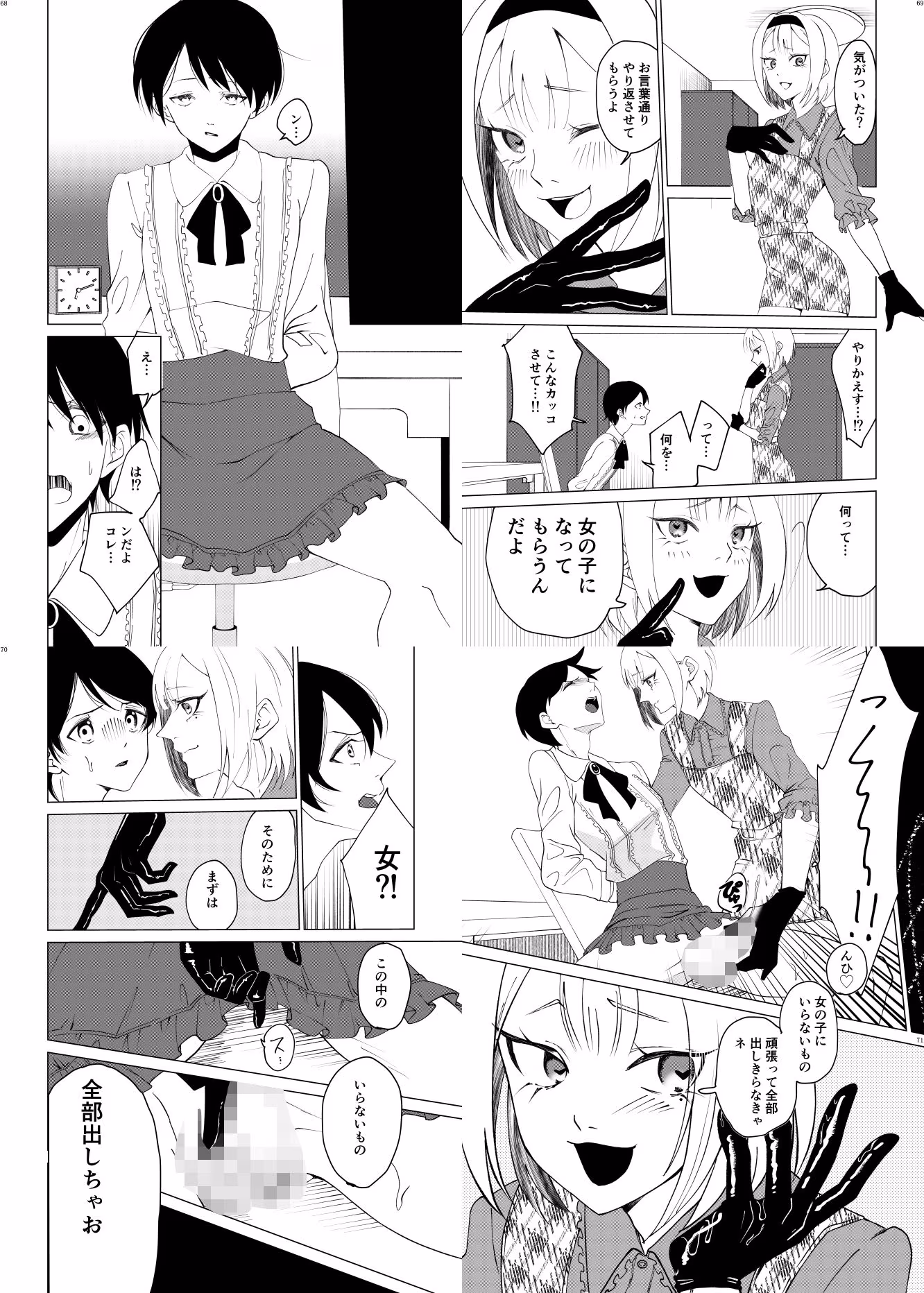 女装男子×女装男子合同誌ゴム手袋で開発特集号