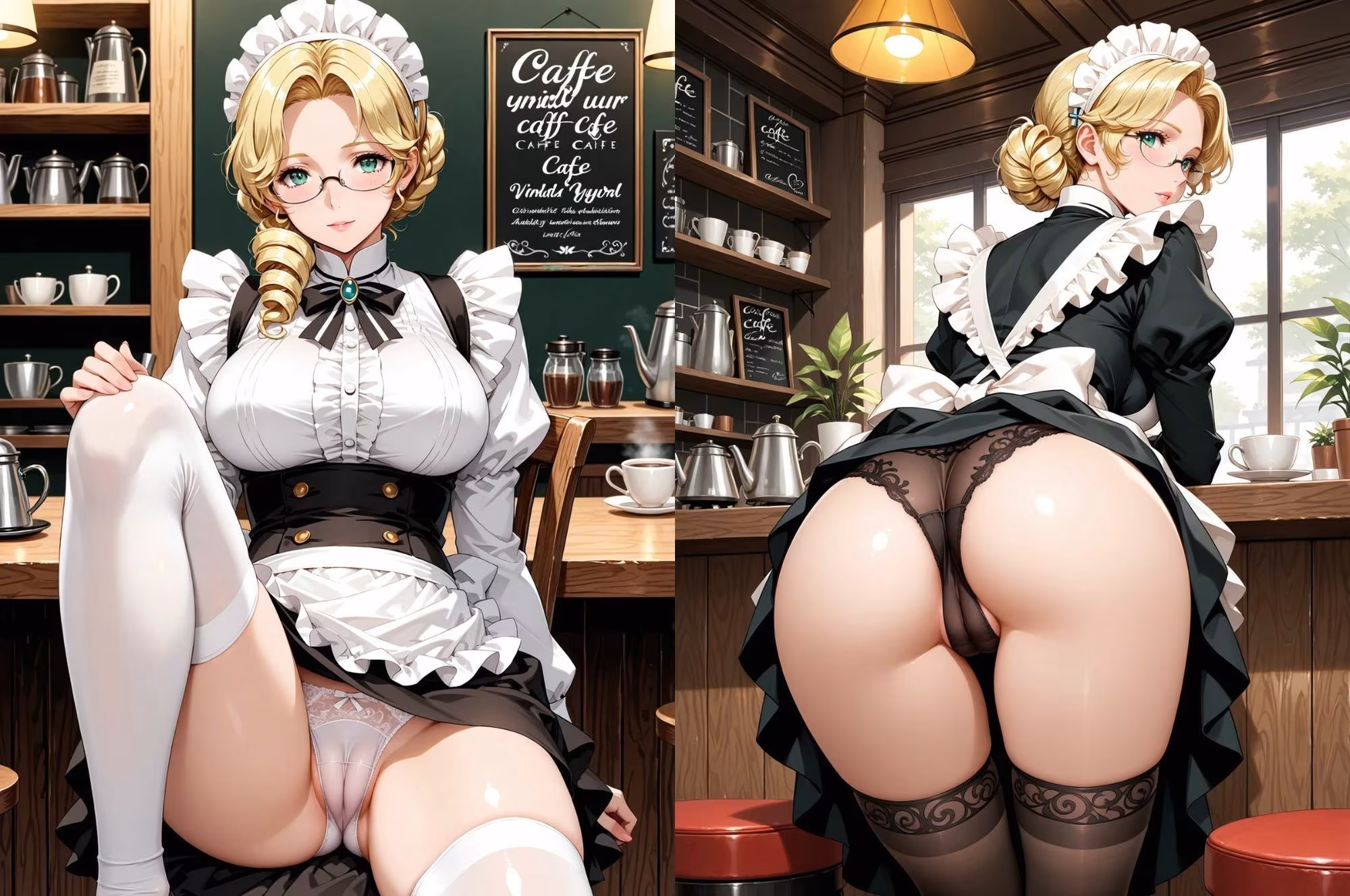 PANTY FETISH メイドカフェでパンティ見放題（はーと）