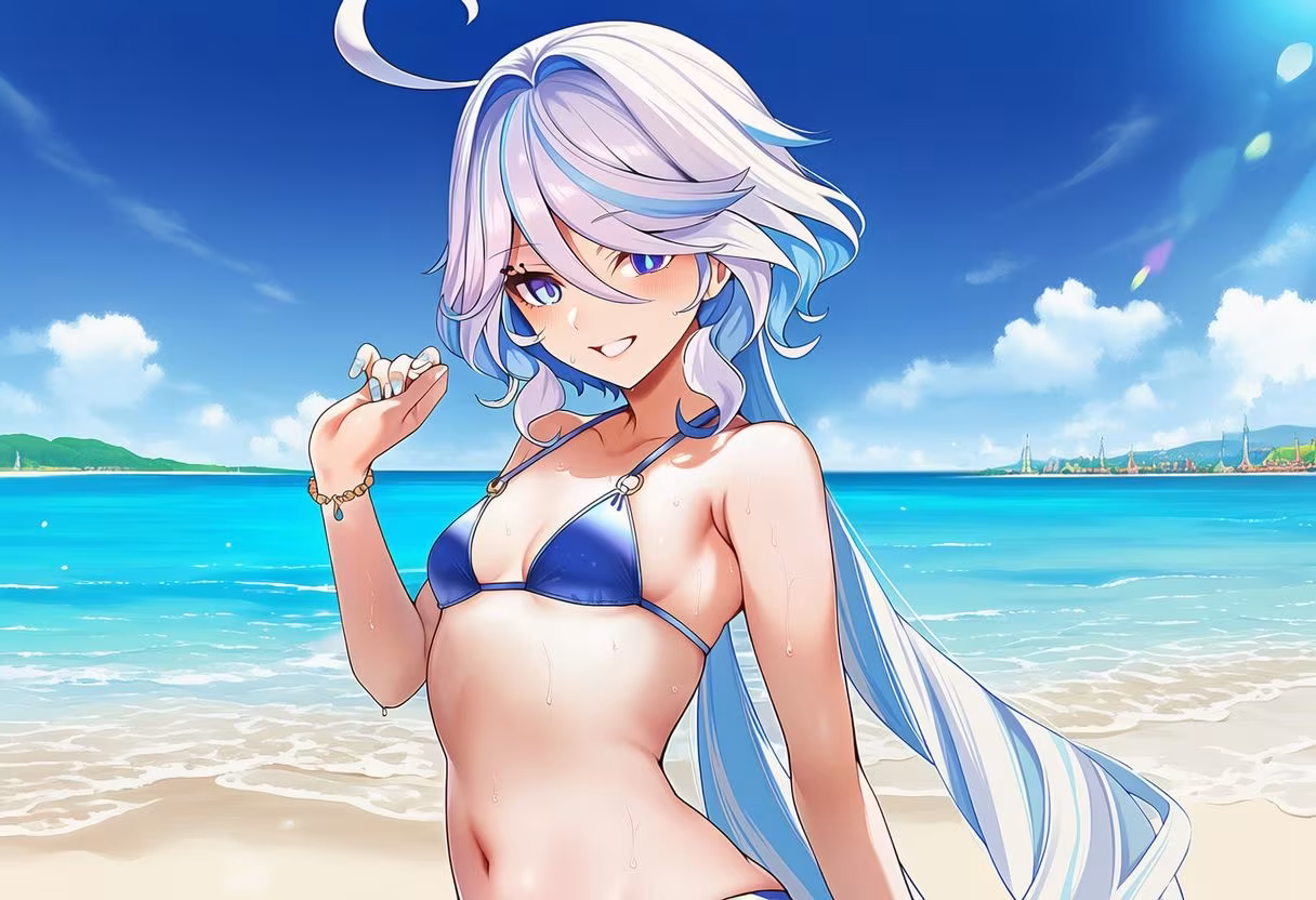原◯ フ◯ーナ 水着グラビアイラスト集