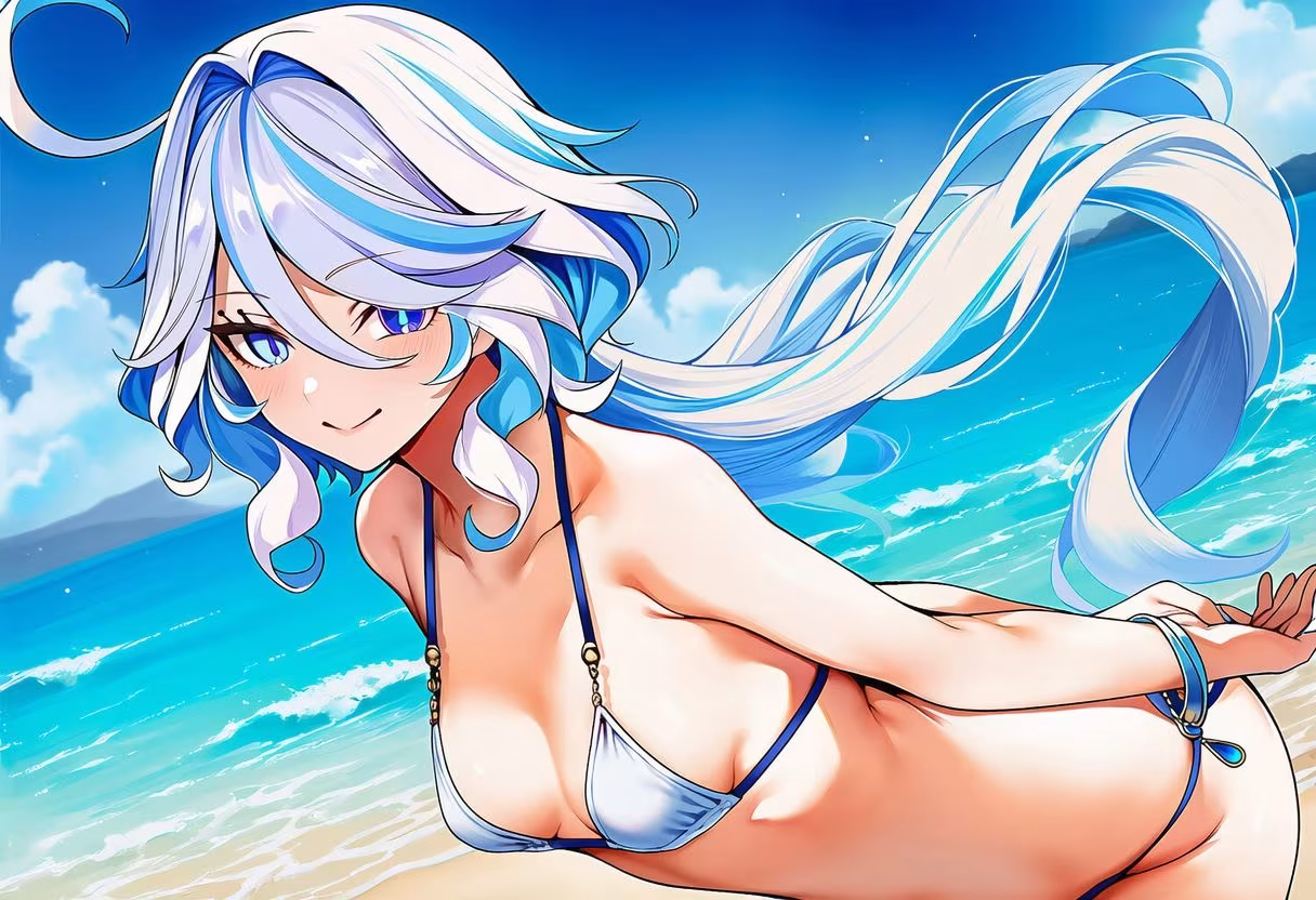 原◯ フ◯ーナ 水着グラビアイラスト集