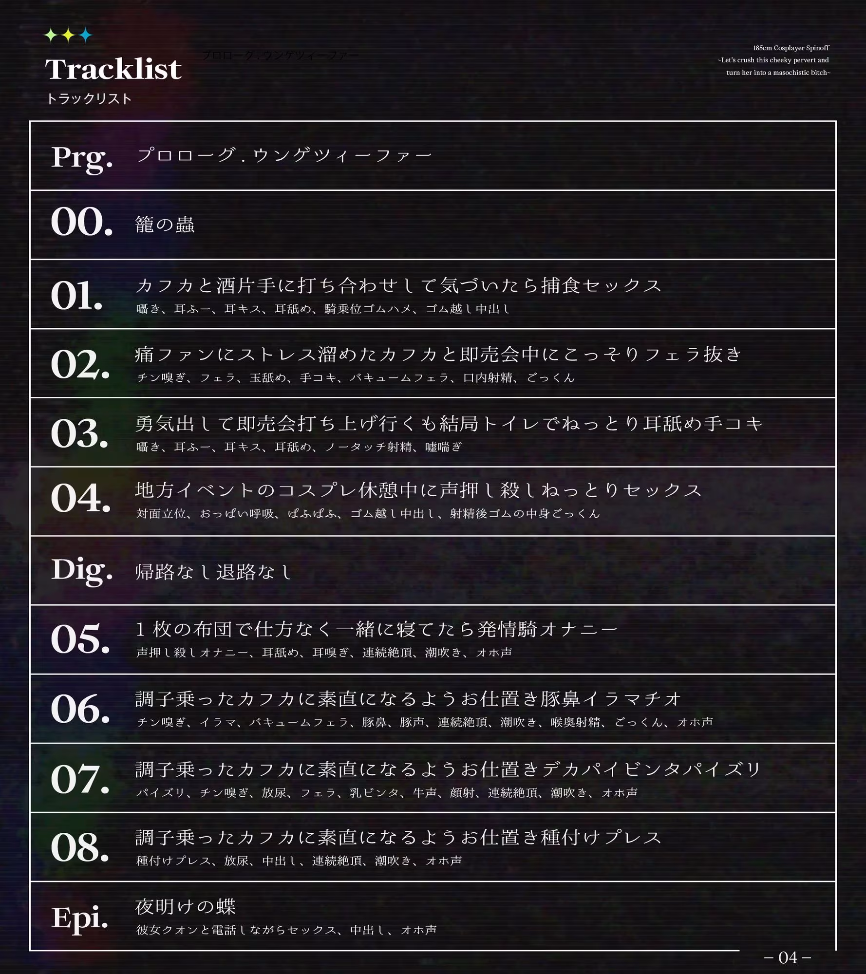 【長身女逆レ●プ→チン堕ち/ドスケベ事後差分イラスト】185cmコスプレイヤースピンオフ〜生意気なムッツリスケベはハメ潰してオホらせてマゾメスにしちまえ〜