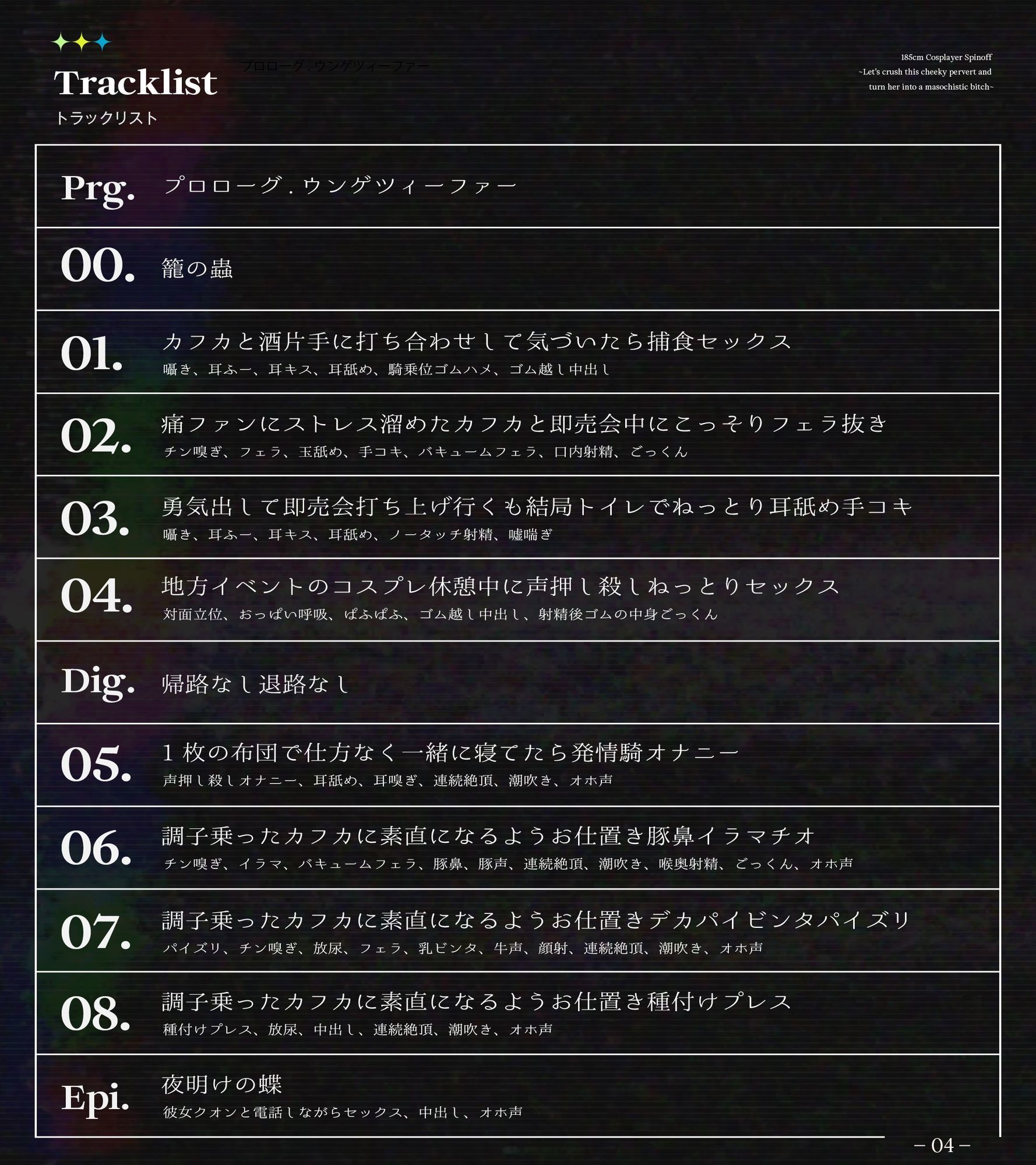 【長身女逆レ●プ→チン堕ち/ドスケベ事後差分イラスト】185cmコスプレイヤースピンオフ〜生意気なムッツリスケベはハメ潰してオホらせてマゾメスにしちまえ〜