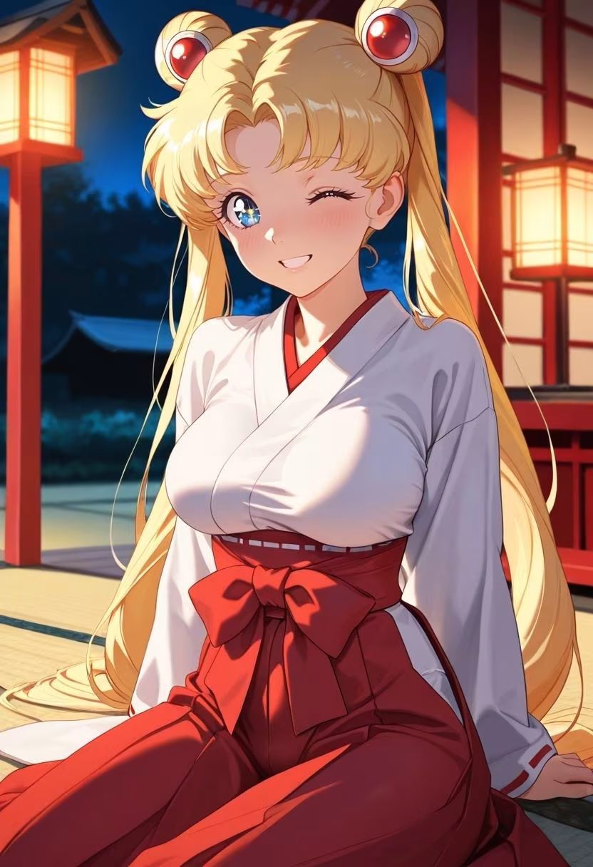もしも。。。このキャラが巫女だったら〜月野う〇ぎ〜