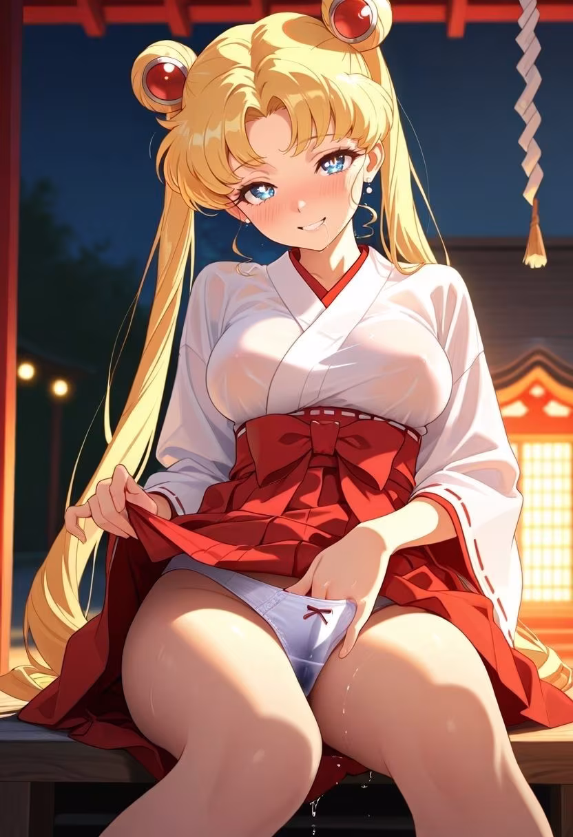 もしも。。。このキャラが巫女だったら〜月野う〇ぎ〜