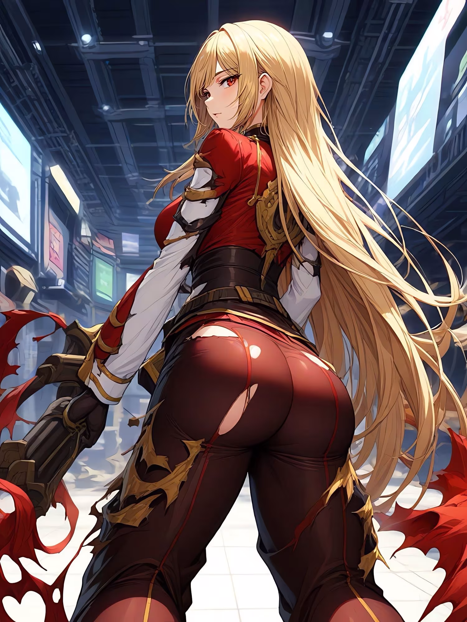 軍服尻破れ